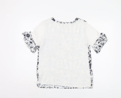 Womens UK Size 12 NEXT White Basic Blouse