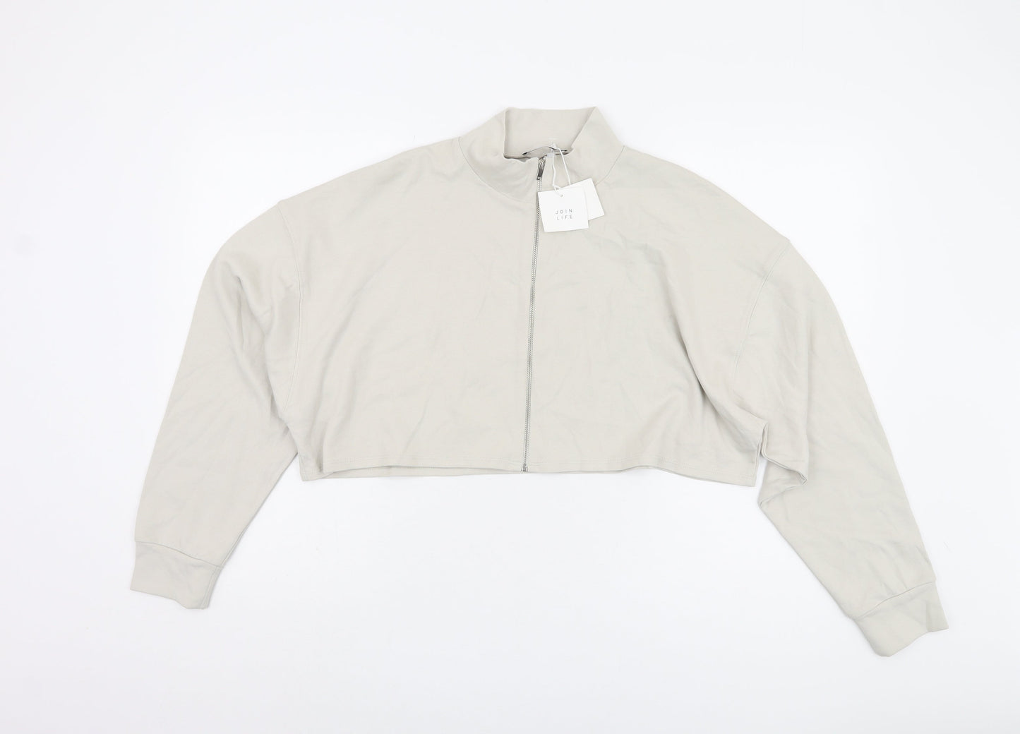 Womens UK Size 2 Zara Beige Basic Jacket