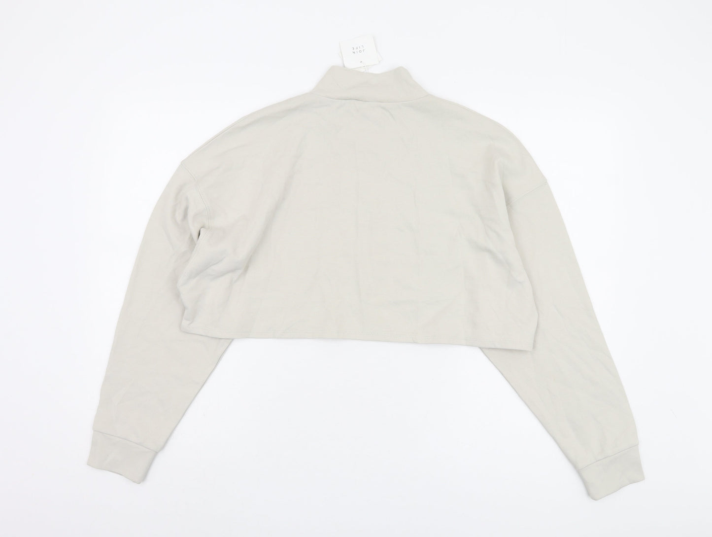 Womens UK Size 2 Zara Beige Basic Jacket