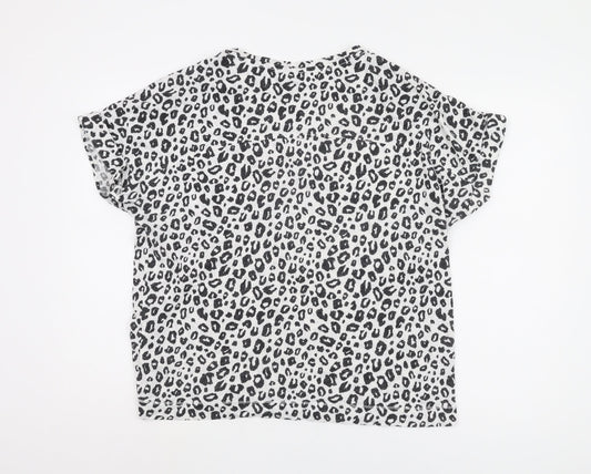 Womens UK Size 18 Marks and Spencer Black Basic T-Shirt