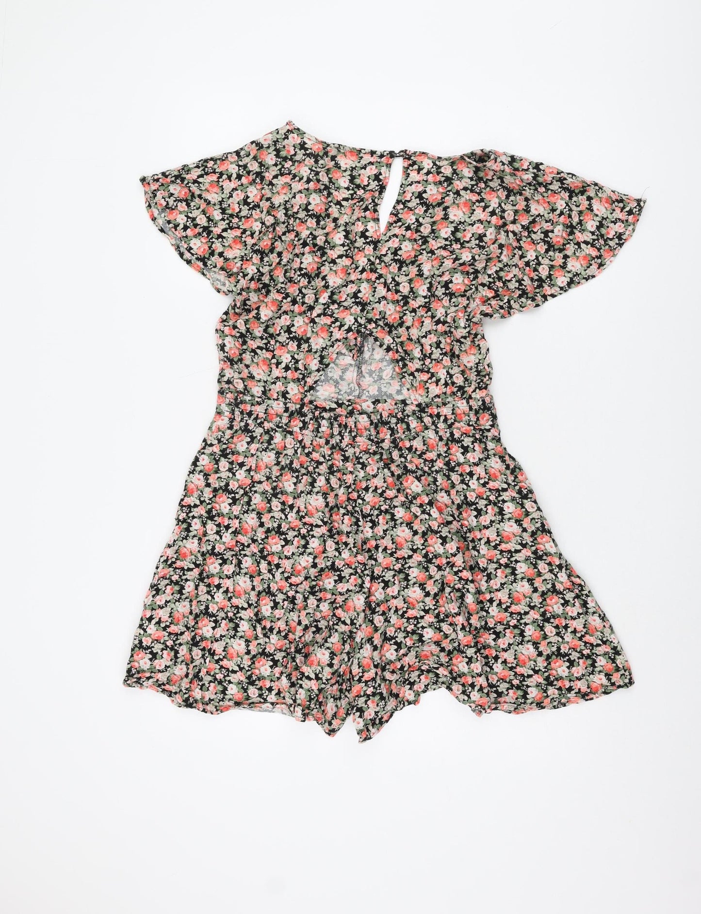 Oasis Women’s Multicoloured Floral Playsuit Size 12