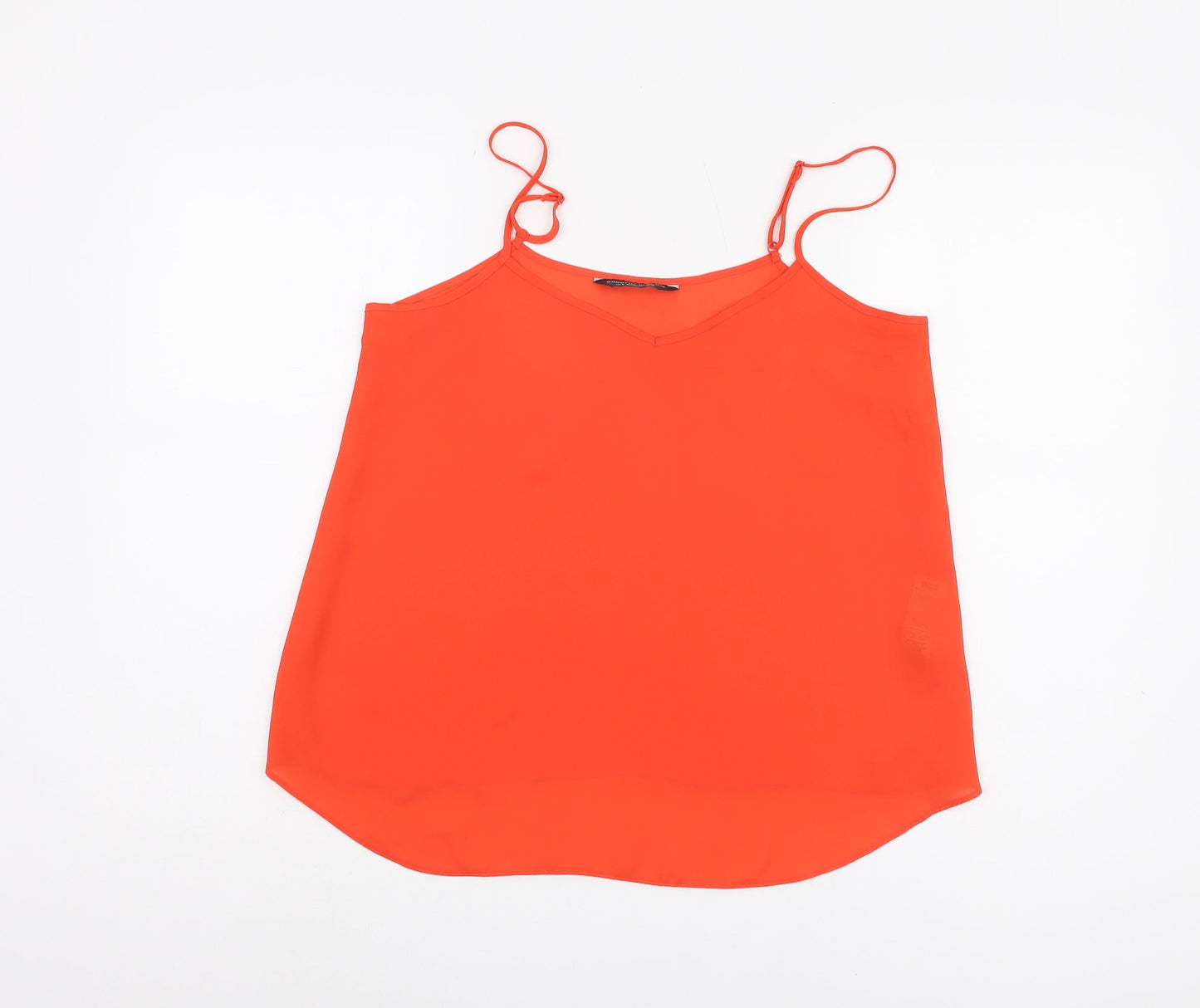 Womens UK Size 12 Dorothy Perkins Orange Camisole Tank