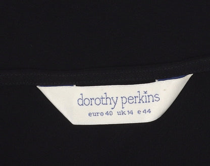 Dorothy Perkins Women's Black Slip Dress Size 14