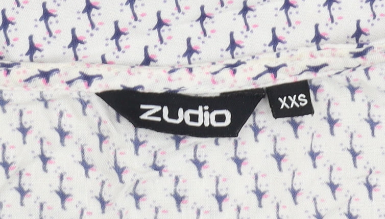 Zudio Women's Multicoloured Wrap Blouse, Size 2XS