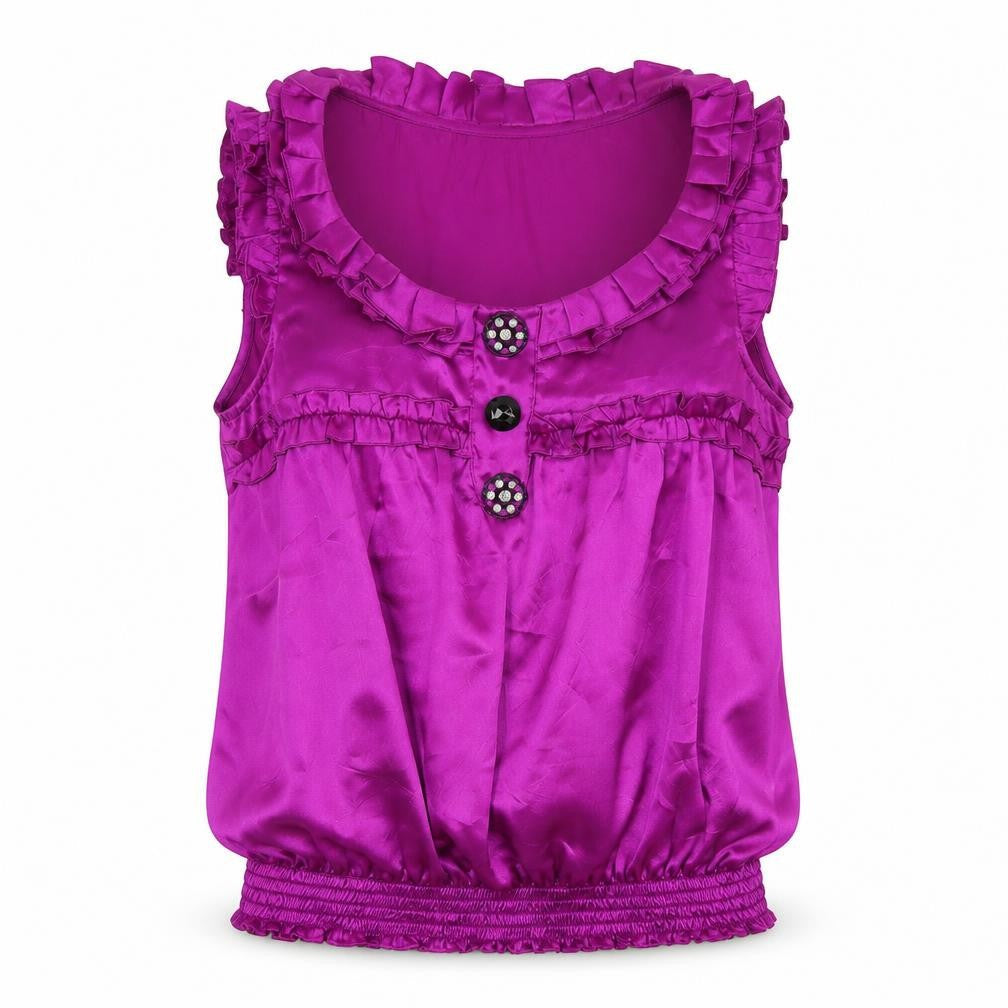 Womens UK Size 12 River Island Purple Camisole Blouse