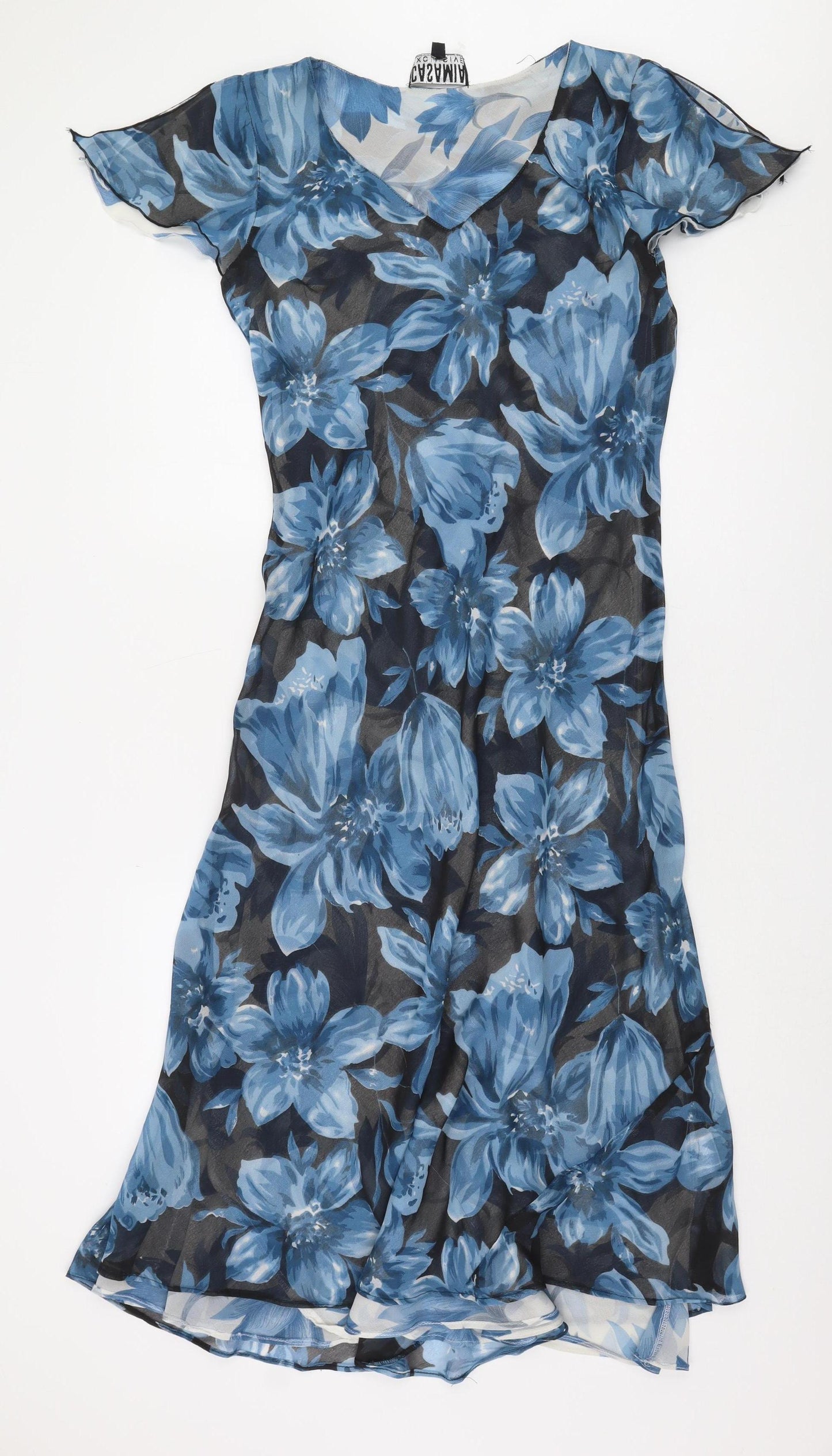 CASAMIA XCLUSIVE Women's Blue Floral Dress Size 12