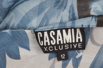 CASAMIA XCLUSIVE Women's Blue Floral Dress Size 12