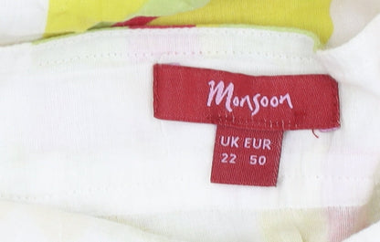 Monsoon Women's Multicoloured Floral Skirt Size 22