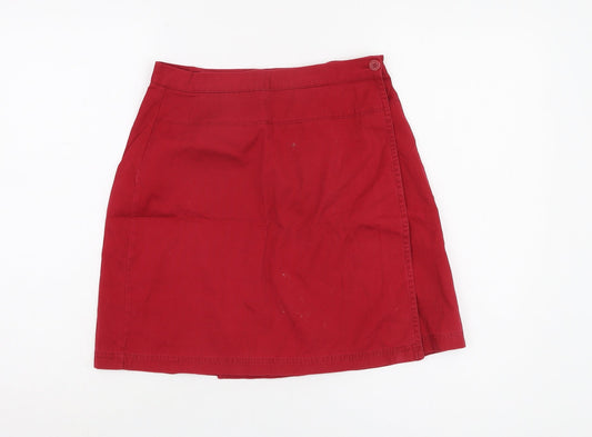 Next Ladieswear Red Cotton Skirt UK 10
