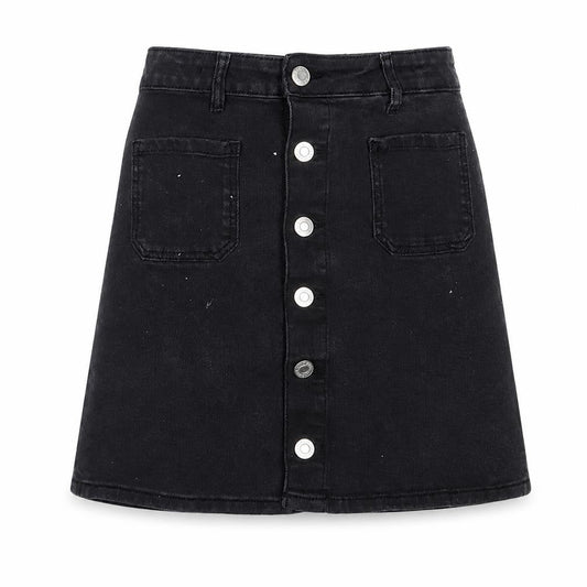 Front view of Black &Denim girls’ denim skirt, age 11-12 years, a-line style