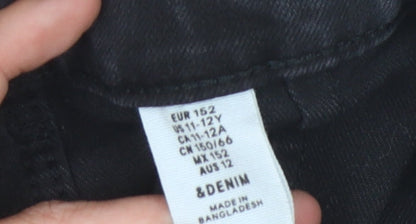 Girls UK Size 11-12 Years &Denim A-Line Denim Skirt