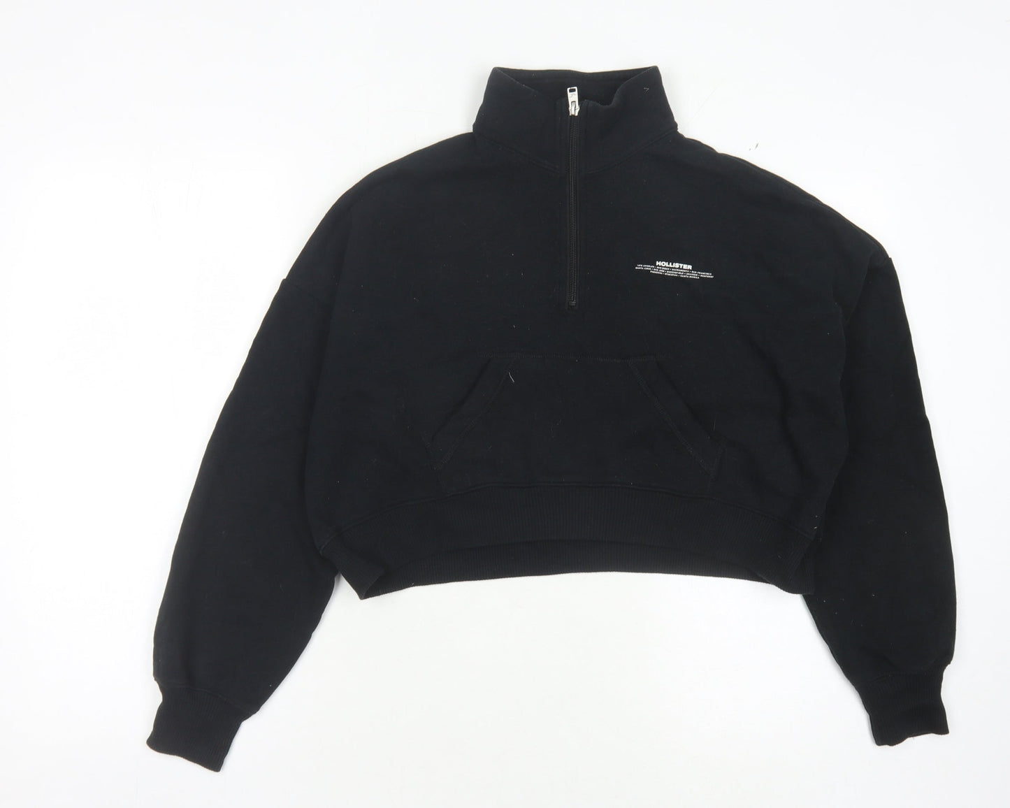 Hollister Women's Black XS Pullover Logo Sweatshirt