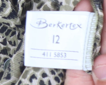 Womens UK Size 12 Berketex Multicoloured Basic Button-Up