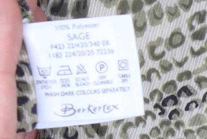 Womens UK Size 12 Berketex Multicoloured Basic Button-Up