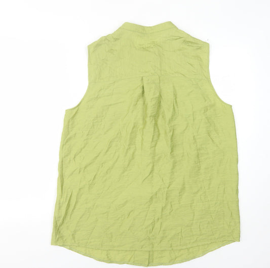 Jasper Conran Women's Green Sleeveless Top, Size 16