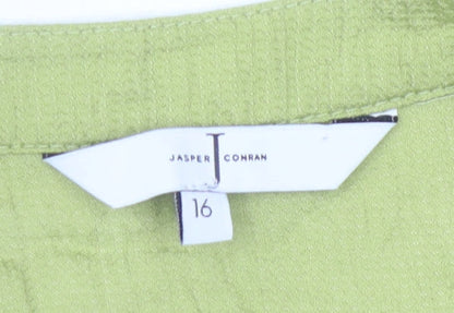 Jasper Conran Women's Green Sleeveless Top, Size 16