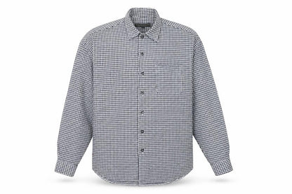 Dickens & Browne Men's Blue Check Long Sleeve Shirt