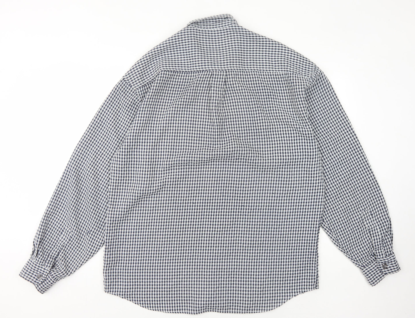 Dickens & Browne Men's Blue Check Long Sleeve Shirt