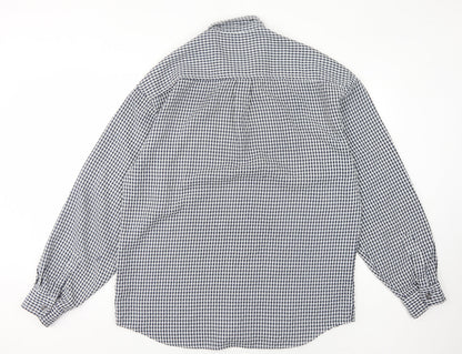 Dickens & Browne Men's Blue Check Long Sleeve Shirt