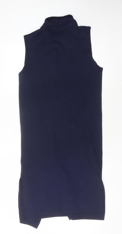 Womens UK Size S Warehouse Blue Vest Jumper