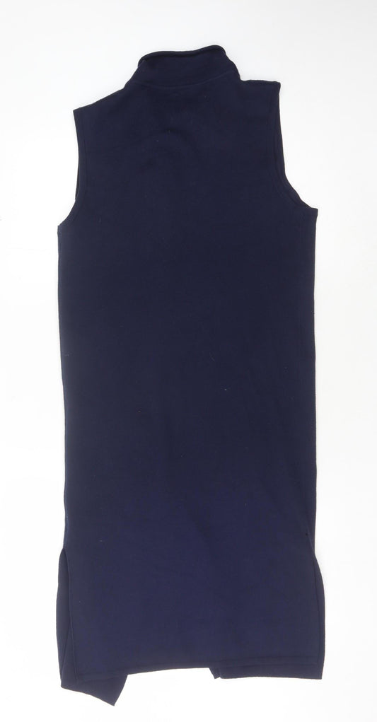Womens UK Size S Warehouse Blue Vest Jumper