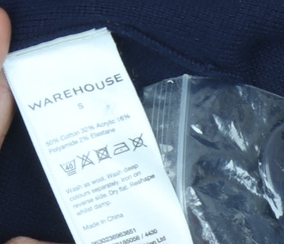 Womens UK Size S Warehouse Blue Vest Jumper