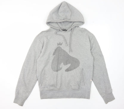 Mens UK Size M Money Grey Pullover Hoodie