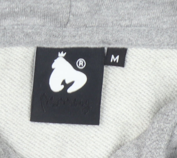 Mens UK Size M Money Grey Pullover Hoodie