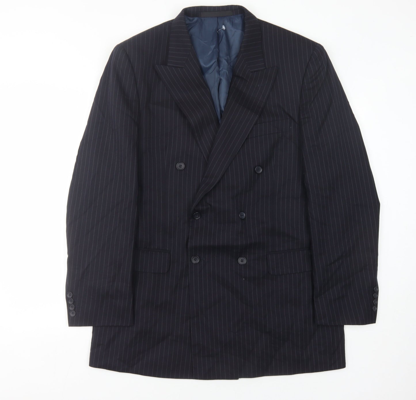 Mens UK Size 40 Marks and Spencer Regular Blue Suit Jacket