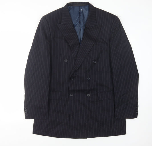 Mens UK Size 40 Marks and Spencer Regular Blue Suit Jacket