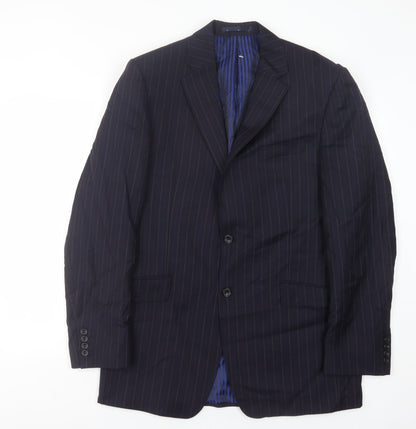 Mens UK Size 40 Marks and Spencer Regular Blue Suit Jacket