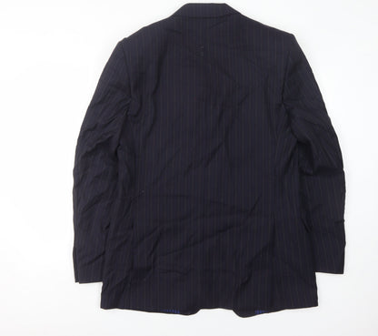 Mens UK Size 40 Marks and Spencer Regular Blue Suit Jacket