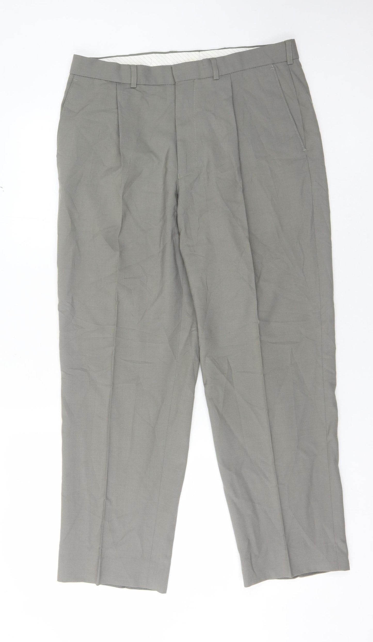 Marks & Spencer Men's Grey Trousers 34