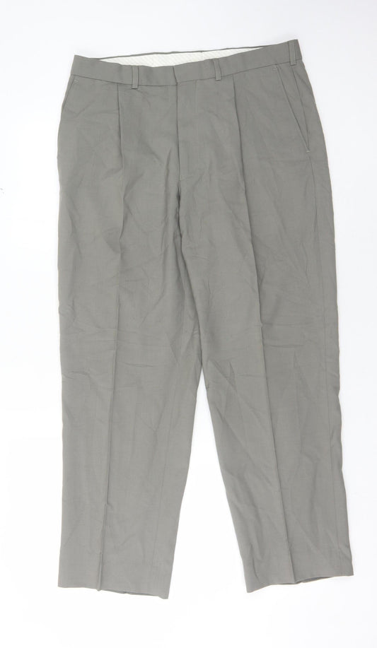 Marks & Spencer Men's Grey Trousers 34