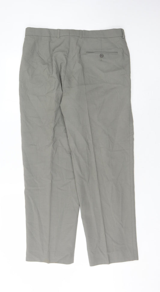 Marks & Spencer Men's Grey Trousers 34