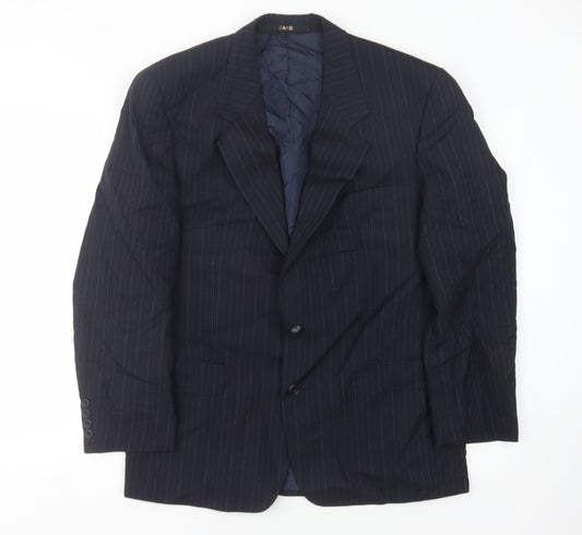 Mens UK Size 40 DAKS Regular Blue Suit Jacket