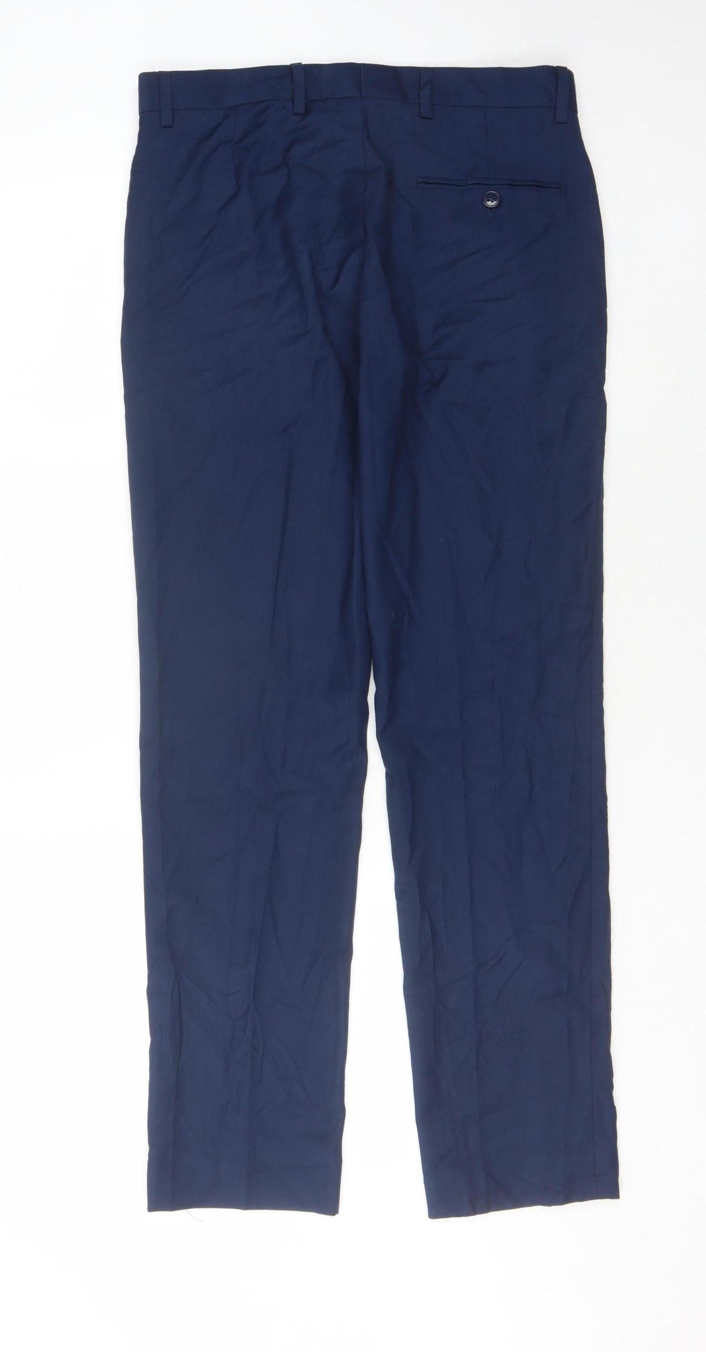 Men's Blue Dress Pants Size 30 Regular Fit