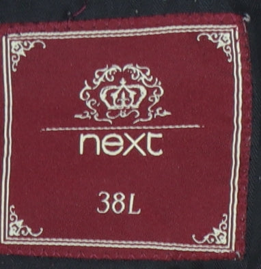 Next Men's Grey Check Dress Pants 38L