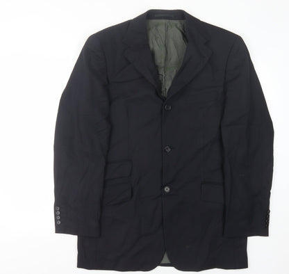 Mens UK Size 38 HUGO BOSS Regular Black Suit Jacket