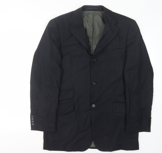 Mens UK Size 38 HUGO BOSS Regular Black Suit Jacket