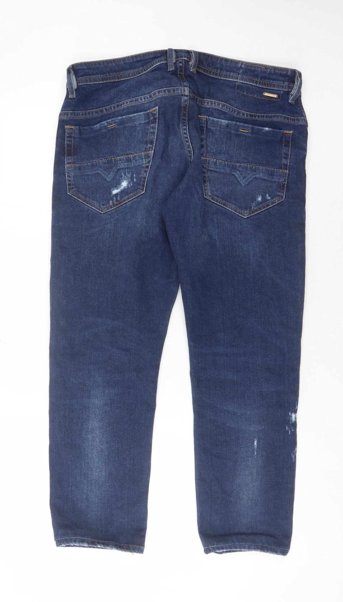 Diesel Men's Blue Distressed Jeans Size 33