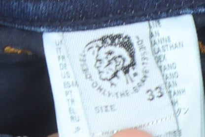 Diesel Men's Blue Distressed Jeans Size 33