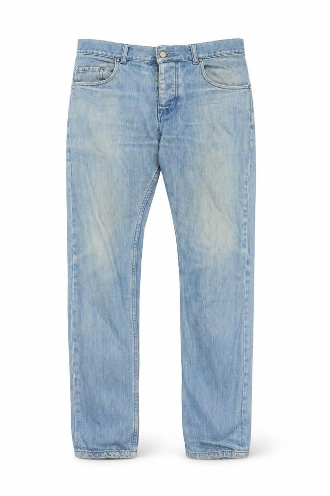 Mens UK Size 32 ASOS Regular Fit Straight Blue Jeans