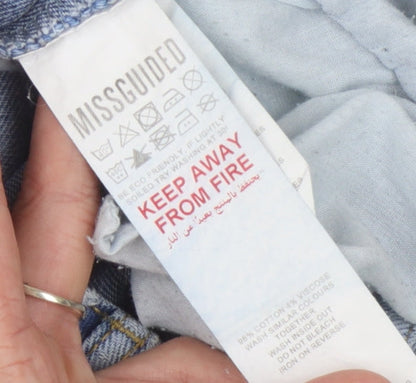 Missguided Women's Blue Light Wash Denim Jeans Size 8