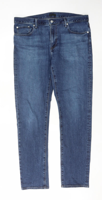 Uniqlo Men's Blue Straight Jeans M Regular Fit