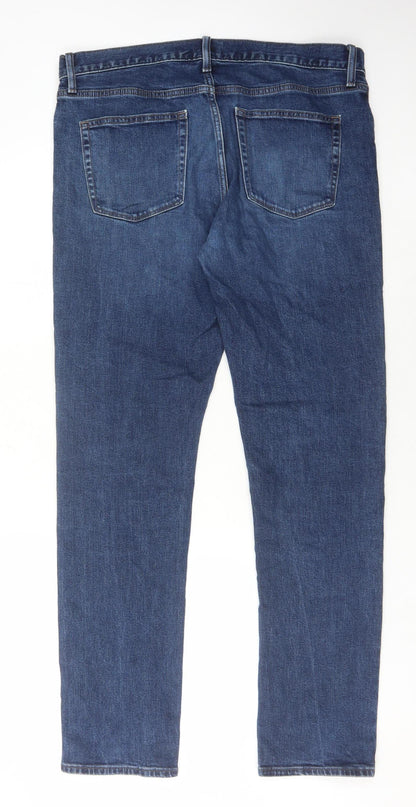 Uniqlo Men's Blue Straight Jeans M Regular Fit