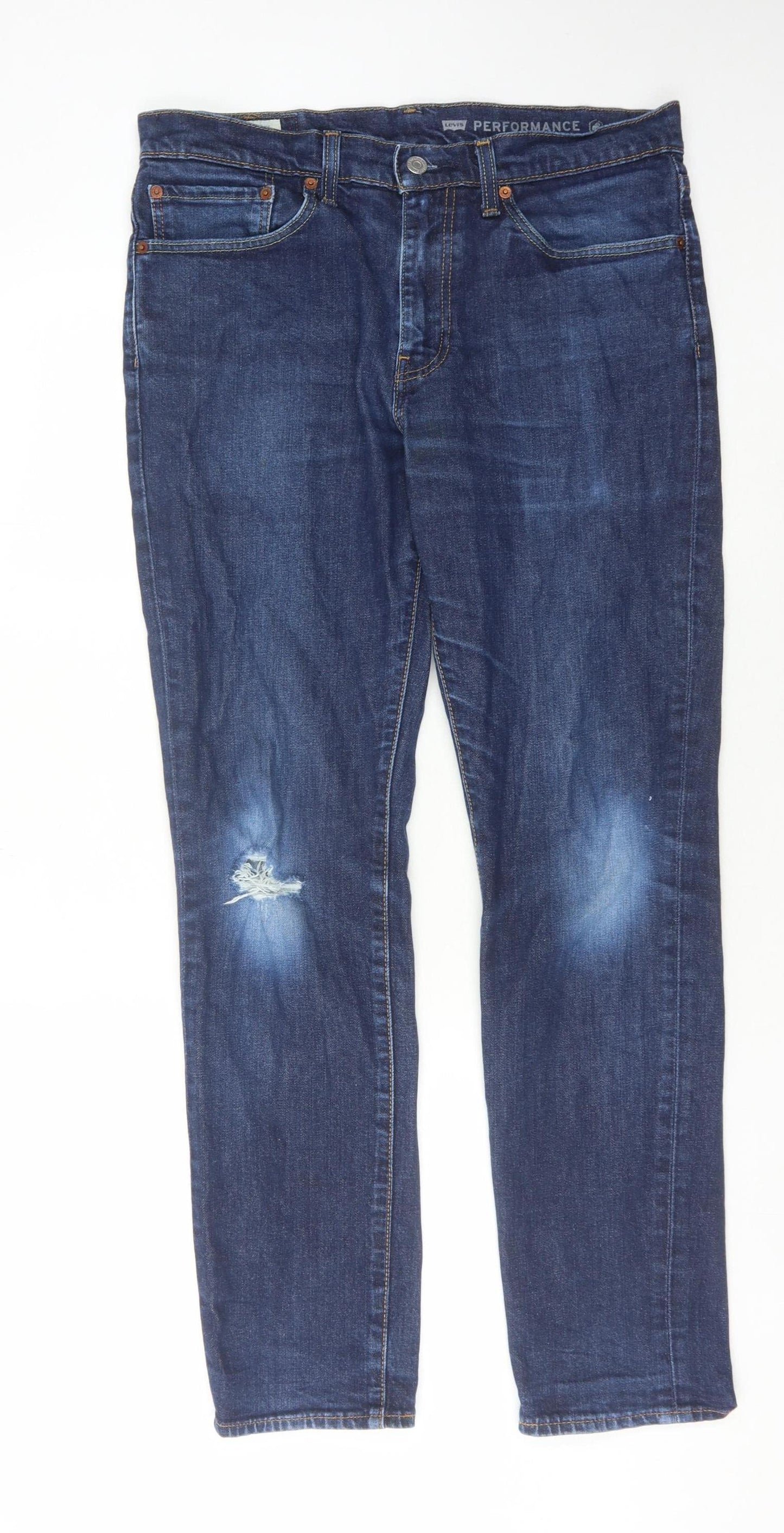 Levi's Men's Blue Slim Straight Jeans W34 L32