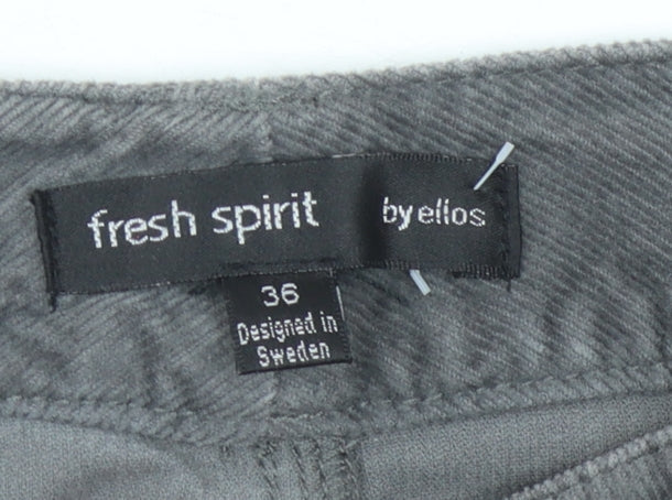 Fresh Spirit Women's Grey Corduroy Pencil Skirt Size 8