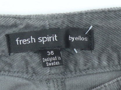 Fresh Spirit Women's Grey Corduroy Pencil Skirt Size 8