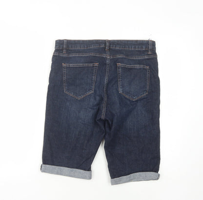 Next Maternity Denim Bermuda Shorts Blue Size 10 Women